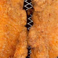 All American 3 Pcs Catfish Classic · Combo includes three pieces catfish flet, fries & bread.
