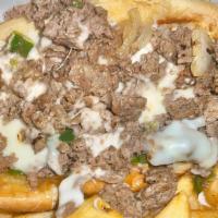 All American Philly Cheesesteak Meal · Philly cheese steak & a side