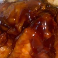 All American 10Pcs Honey Bbq Wing Classic  · 10pcs of honey bbq traditional  wings & fries