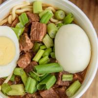 Beef Yaka Mein (32 Oz.) · Spaghetti noodles in beef broth with beef, green onions, and boiled egg.
