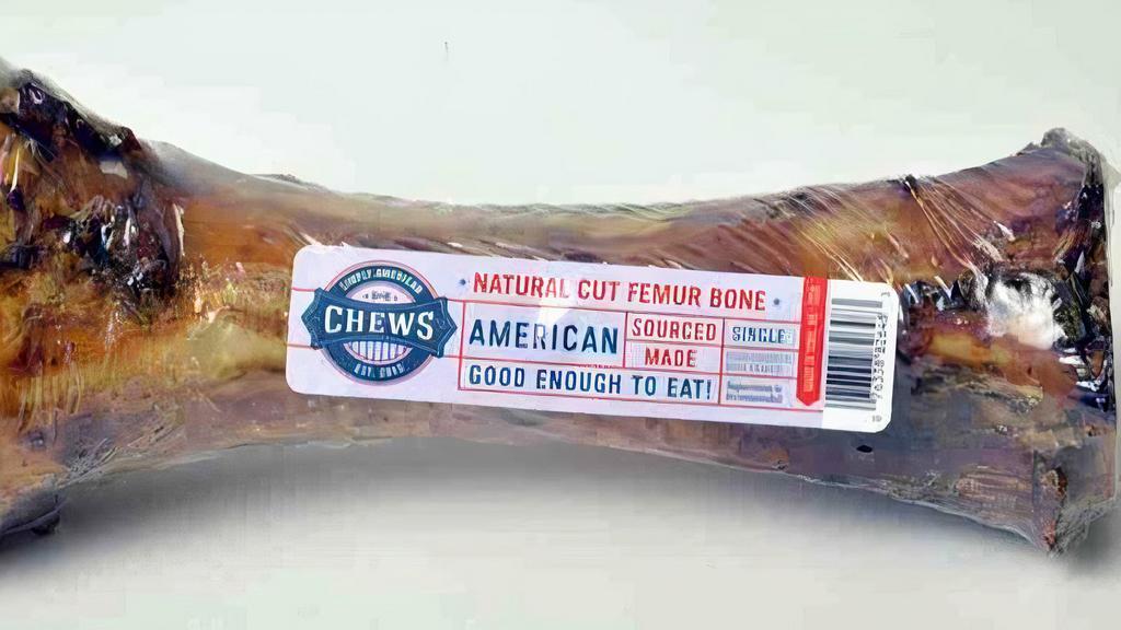 Femur Bone · 1 pack. 4”- 6”. Sourced and Made in the U.S. cow femur bone. Single ingredient.