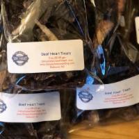 Dehydrated Beef Heart Dog Treats · 3 oz. Locally sourced and made dehydrated beef heart dog treats. Single ingredient.