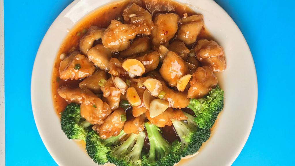 General Tso'S Chicken · Hot. The all time favorite. Crispy fried chicken in a sweet and spicy ginger garlic sauce.