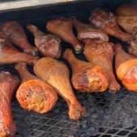 Turkey Legs · Slow Smoked and seasoned to perfection. Guaranteed to shake off the bone it's so tender