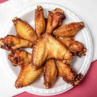 Marinated Fried Chicken Wings (4 Pieces) · 4 pieces of deep fried marinated whole wing chicken.