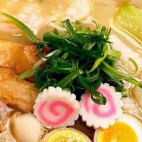R3 . Seafood  Ramen · Shrimps, squids, and scallops in our seafood broth, topped with fish cake, scallions,  bean ...