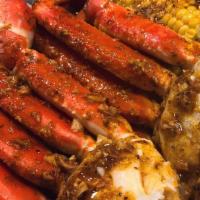 Snow Crab Legs · Comes with one corn and one potato.