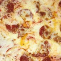 Cheese Pizza (Large 14'') · Classic cheese or create your own pizza. We use 100% whole milk Mozzarella cheese. Dough is ...