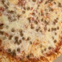Cheese Pizza (Extra Large 16'') · Classic cheese or create your own pizza. We use 100% whole milk Mozzarella cheese. Dough is ...