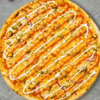 Buffalo Chicken Pizza · Take your pick of our famous house made or gluten-free doughtopped with buffalo chicken and ...