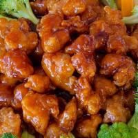 General Tso'S Chicken · Hot and spicy. Chicken marinated in special Hunan sauce sautéed in this tasty sauce.