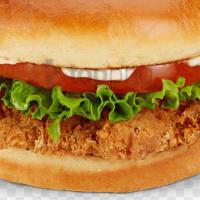 Fried Chicken Sandwich · Topped with your choice of fresh salad.