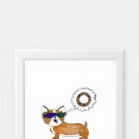 Pawdi Gras 5X7 Wall Art · Create a space that reflects your love of pets! Twila, artist, dog mom and owner have create...