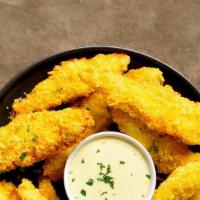 Breaded Chicken Fingers  · 5 pieces. House spiced chicken tenders crumbed and deep-fried till golden and crisp.