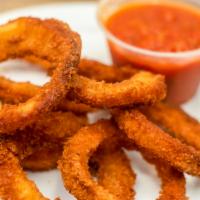 Onion Rings · With ranch or marinara on the side.