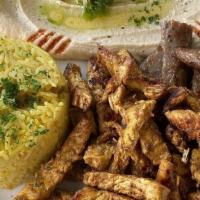 Combination Shawarma · Gyro and chicken.