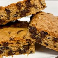 Chocolate Chip Blondie · Classic blondie filled with semi sweet chocolate chips