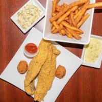 3 Pieces Catfish Fillets, Whiting Or Buffalo Fish · 