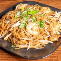 Pad Thai · Comes with bean sprouts, egg, lime wedges and peanuts. Your choice of tofu, chicken or beef ...