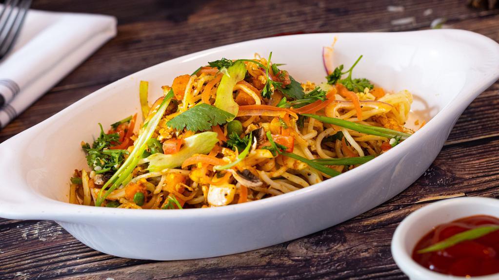 Vegetable Hakka Noodles · The Perfect indo-chinese hakka noodles tossed with stir-fried vegetables like caroots, beans sauce.