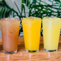 Jugos Naturales / Fruit Juices (Regular Size) · Favorite. Your choice of morir sonando, passion fruit, pineapple, lemonade, and seasonal jui...