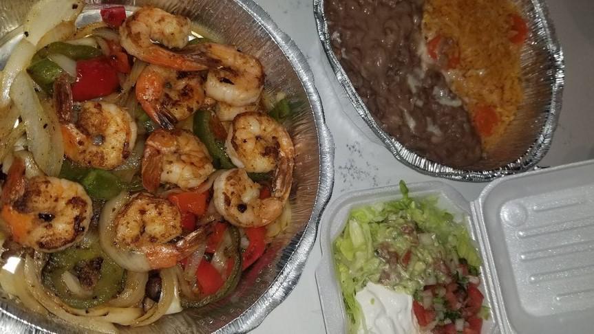 Grilled Shrimp Fajitas · A delicious portion of grilled juicy shrimp.

*May be cooked to order. Consuming raw or undercooked meats, poultry, seafood, shellfish or eggs may increase your risk of food-borne illness, especially if you have certain medical conditions.