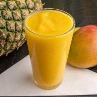 Yellow Mango · Mango, organic mango and banana concentrate, coconut water.