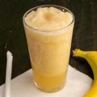 Sunny Banana · Banana, organic banana and pear concentrate, coconut water.