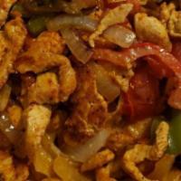 Fajitas · You're choice of meat, grilled with onions, bell peppers, and tomatoes, served with a side o...