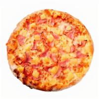 Small Hawaiian Pizza And Wings · Perfect mix of juicy sweet pineapple and smoked ham. Comes with 6 wings of your flavor choice.