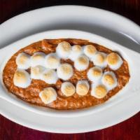 Sweet Potato Casserole · Sweet potatoes blended with butter, cream, and brown sugar. Topped with marshmallows and toa...