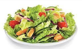 House Salad · Freshly prepared crisp greens, carrots, tomatoes, and red onions. Topped with crunchy crouto...