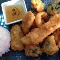 Vegetable Tempura Meal · Mixed vegetable lightly battered and gold fried.