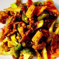 Szechuan Chicken 四川鸡 · Hot and spicy.