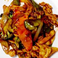 Hunan Chicken (Large)湖南鸡 · Hot and spicy.