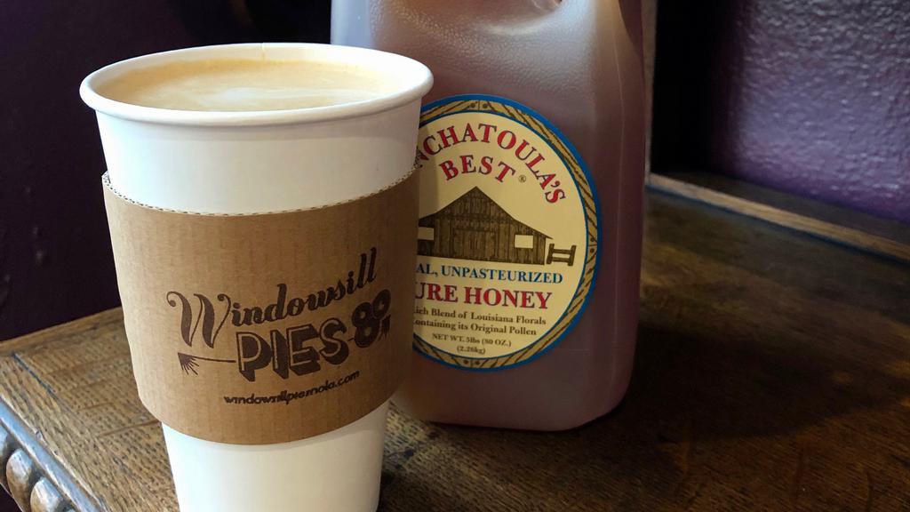 Louisiana Honey Latte · With house-made local honey syrup, using honey from Powers Beekeepers in Algiers. A favorite among our Freret neighbors and those who study in our cafe. 16 ounces.