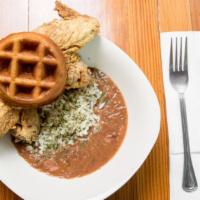 2 Best Fried Chicken To The Bone Whole Wings, 1 Side  And 1 Mini Waffle · Two best fried chicken to the bone whole wings or boneless tenders, 1 Side,  and one petite ...