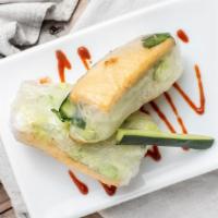 Tofu Spring Rolls · Two Pieces. Fried Tofu. Includes cilantro, Thai basil, lettuce, avocado, and vermicelli. Wra...