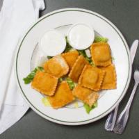 Fried Jalapeño Cheese Ravioli · Lightly breaded, then fried and served with our fresh ranch dressing.