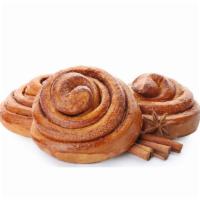 Cinnamon Rolls · Freshly baked cinnamon rolls.