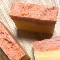 Blood Orange Poppy Soap · 5-5.5 oz/141-156 g bar. Even, brighten, refresh

creamy coconut soap blending with vitamin-r...