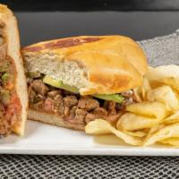 Tortas · Pressed sandwich on Mexican bolillo bread, your choice of meat with mayonnaise, refried bean...