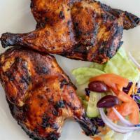Whole Chicken · Whole grilled chicken come with salad, tsaziki sauces on the side