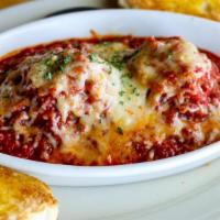 Meatballs · A homemade blend of beef, pork, and veal topped with marinara and sprinkled with shredded Pa...
