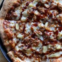 The Boss Hawg (Bbq) Small Pizza · Pulled pork, pineapple, onion, mozzarella, and pepper jack.