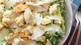 Caesar Salad · Romaine lettuce topped with garlic flavored croutons, parmesan cheese, and lemon juice.