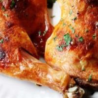 Roasted Chicken Leg Platter · Quarter two pieces. Specially seasoned grilled chicken leg with severed with garlic sauce.  ...