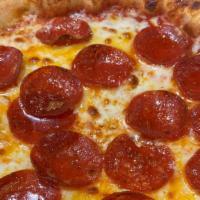Pepperoni · Our tomato pizza sauce, pepperoni, and mozzarella.