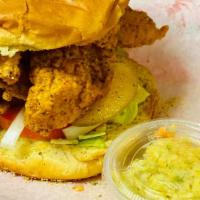 Fried Catfish · Comes with tartar sauce and slaw