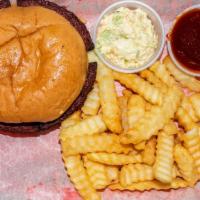 Fried Bbq Bologna · Comes with BBQ Sauce and Slaw on the side